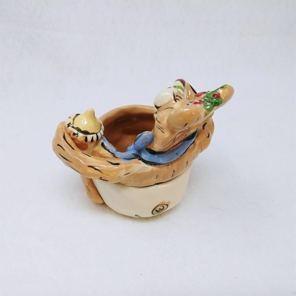 Trinket Nursery Decor Blue Sky Corp Baby Bear Signed Heather Goldmine Vintage - Picture 3 of 9